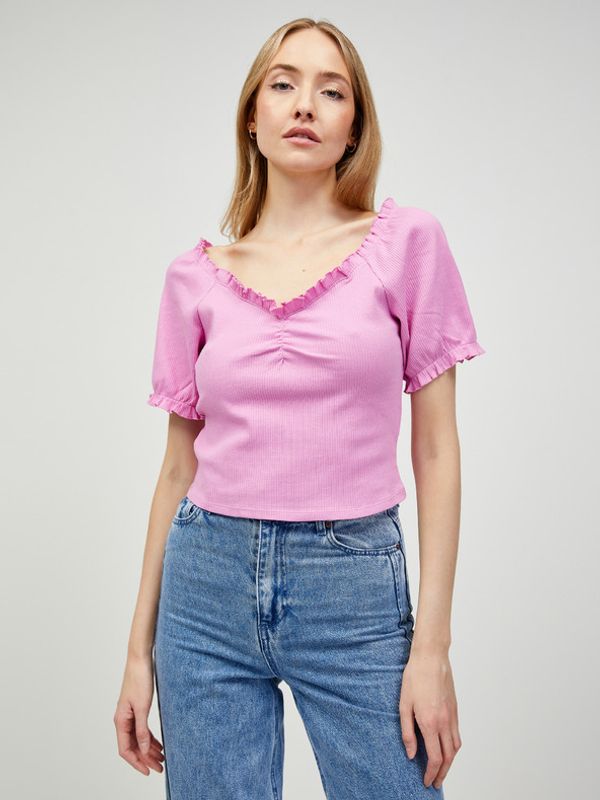 Pieces Pieces Tegan Crop top Roza