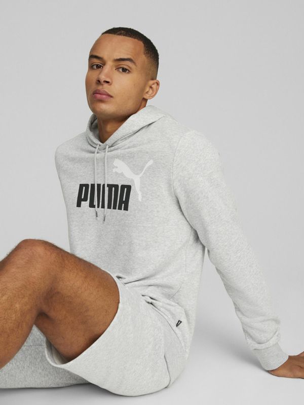 Puma Puma ESS+ 2 Col Big Logo Hoodie Pulover Siva