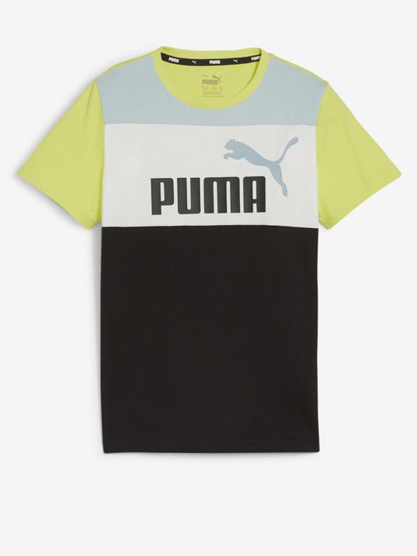 Puma Puma ESS Block Majica otroška Zelena
