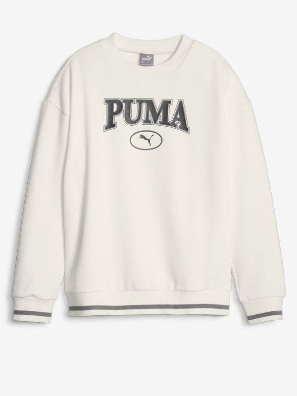 Puma Puma Squad Crew Pulover otroška Bela