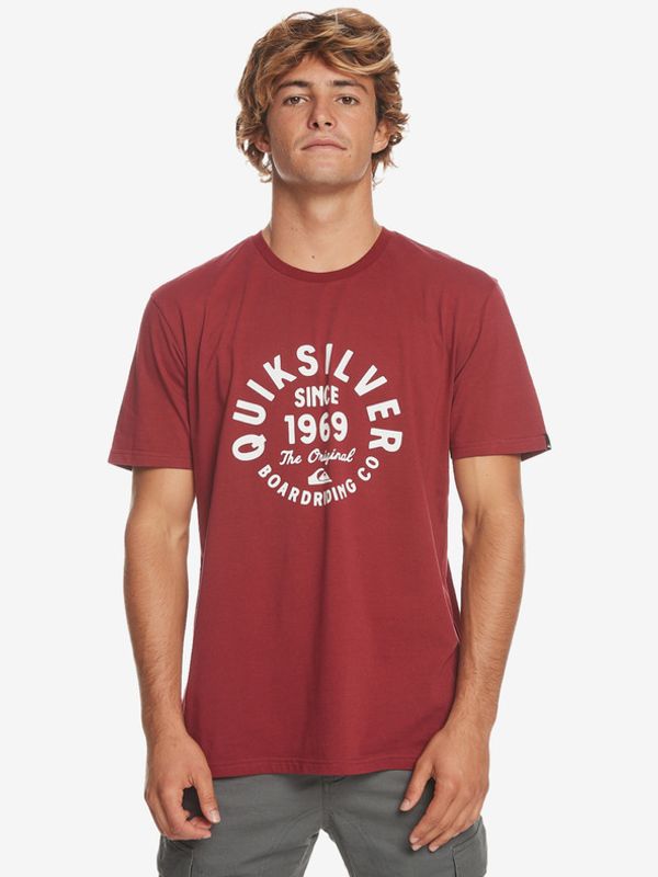 Quiksilver Quiksilver Circled Script Front Majica Rdeča