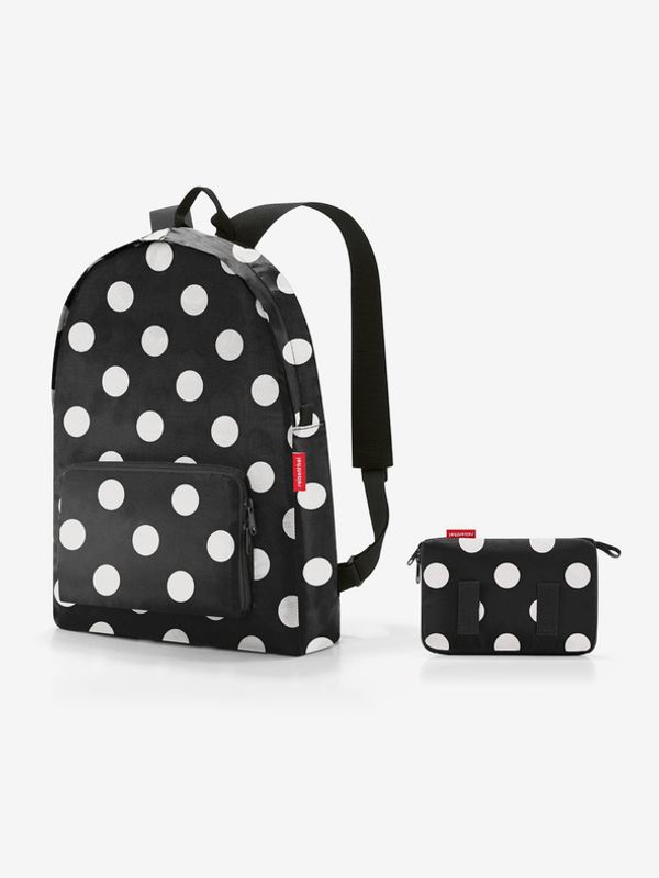 Reisenthel Reisenthel Mini Maxi Rucksack Dots White Nahrbtnik Črna