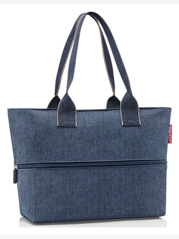 Reisenthel Reisenthel Shopper E1 Herringbone Dark Blue Torba Modra