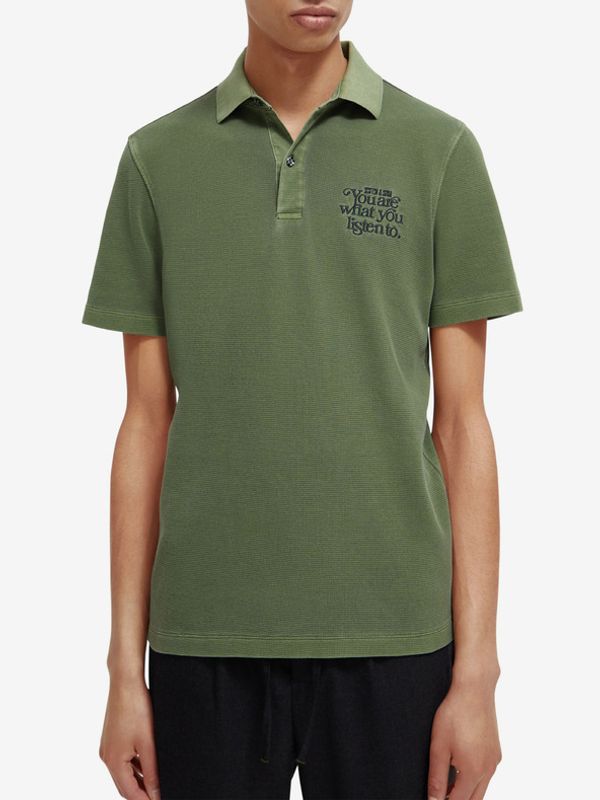 Scotch & Soda Scotch & Soda Garment Dye Polo majica Zelena