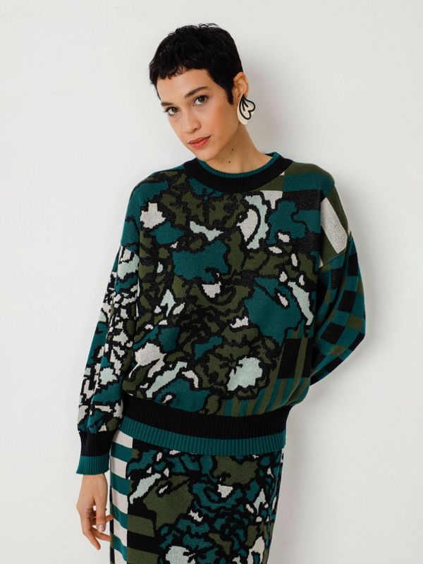 SKFK SKFK Suéter Larhun Pulover Zelena