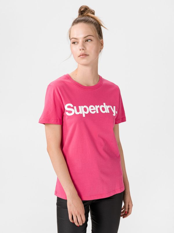 SuperDry SuperDry Flock Majica Roza