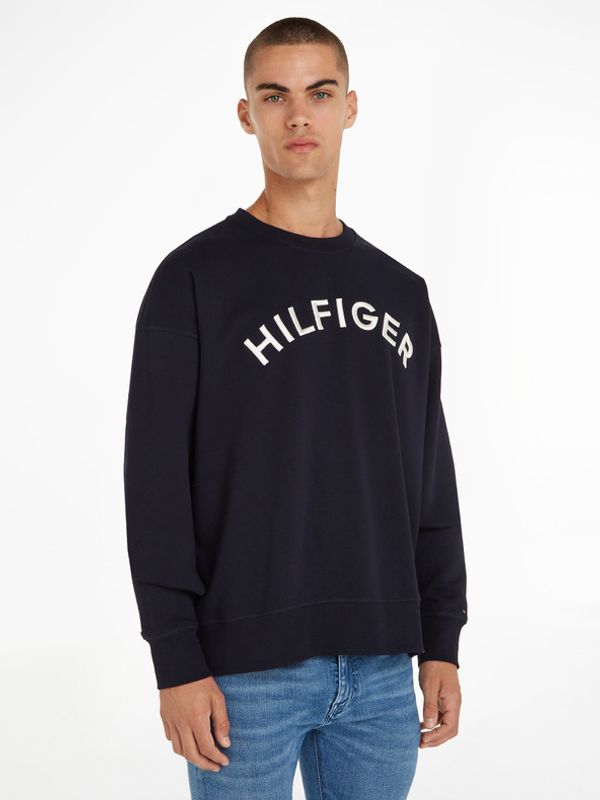 Tommy Hilfiger Tommy Hilfiger Arched Crew Pulover Modra