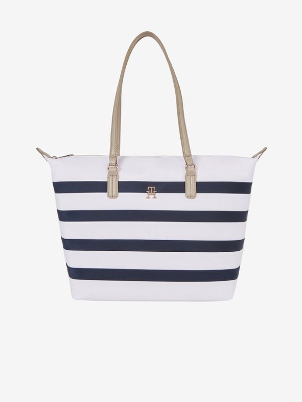 Tommy Hilfiger Tommy Hilfiger Poppy Tote Corp Stripes Torbica Modra