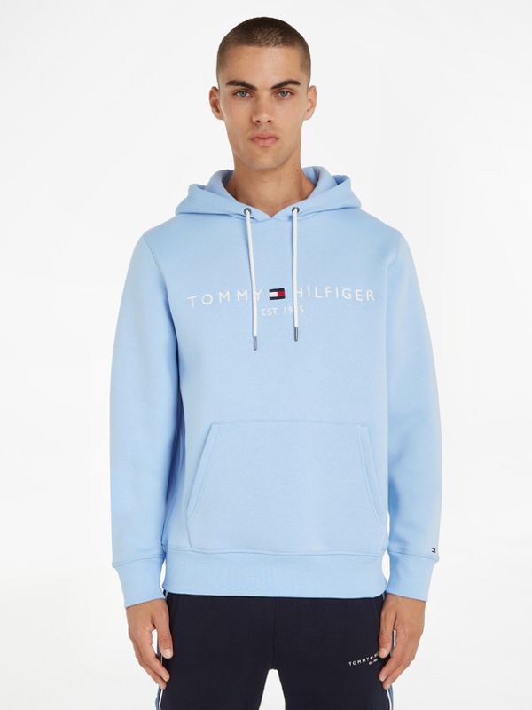 Tommy Hilfiger Tommy Hilfiger Tommy Logo Hoody Pulover Modra