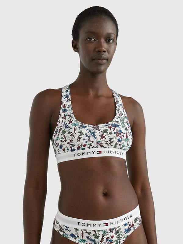 Tommy Hilfiger Underwear Tommy Hilfiger Underwear Unlined Bralette Modrček Bela