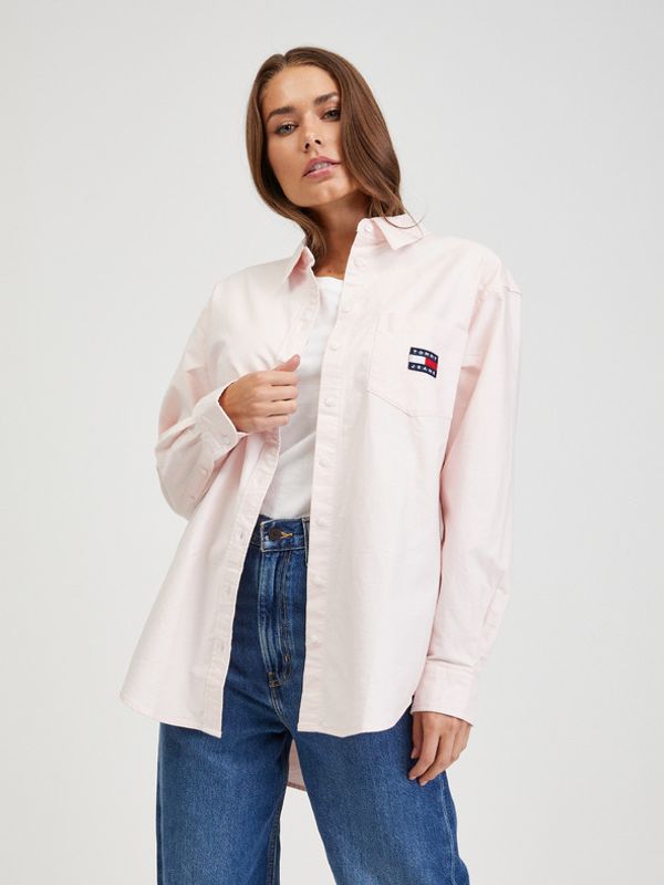 Tommy Jeans Tommy Jeans Badge Boyfriend Bluza Roza