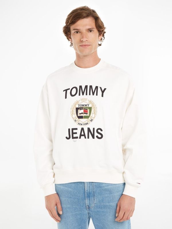 Tommy Jeans Tommy Jeans Boxy Luxe Pulover Bela