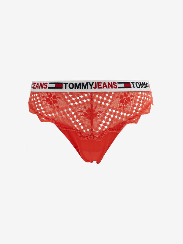 Tommy Jeans Tommy Jeans Hlačke Rdeča