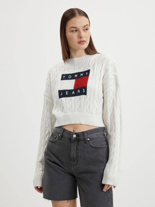 Tommy Jeans Tommy Jeans Pulover Bela