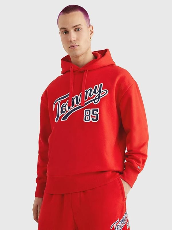 Tommy Jeans Tommy Jeans Pulover Rdeča