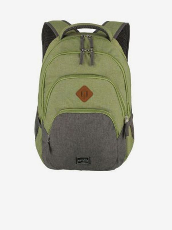 Travelite Travelite Basics Melange Green/grey Nahrbtnik Zelena