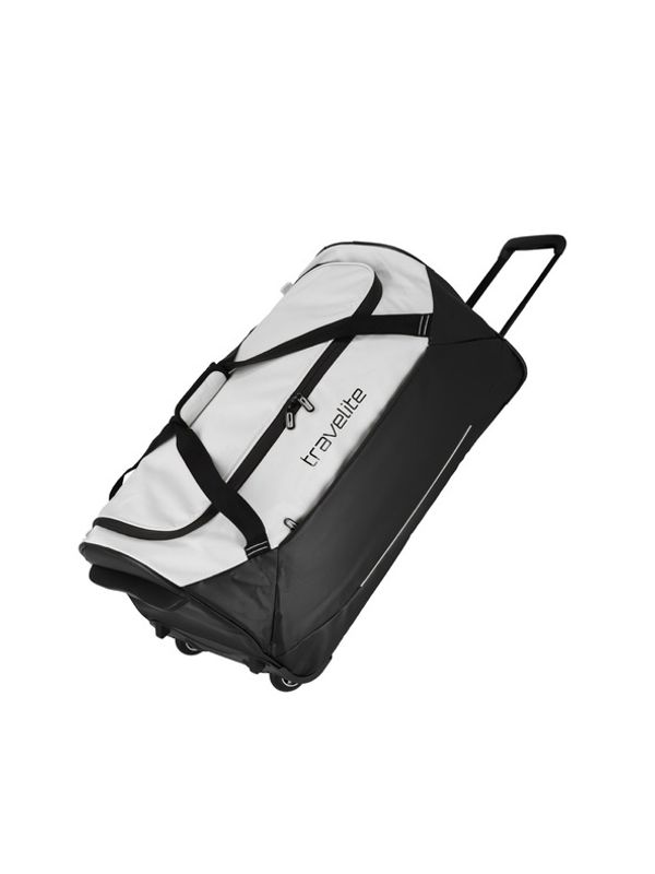 Travelite Travelite Basics Trolley Travel Bag Black/white Torba Bela