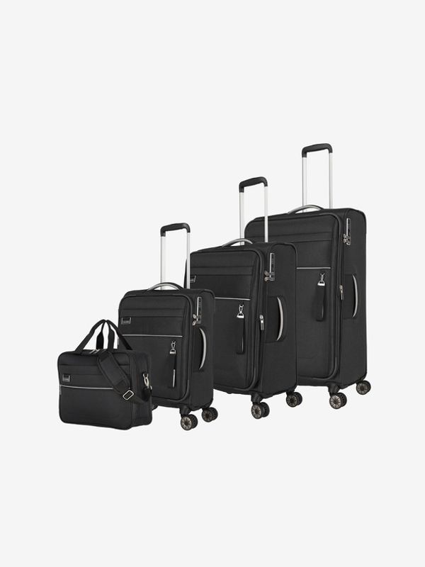 Travelite Travelite Miigo 4w S,M,L + BB Black Set Črna