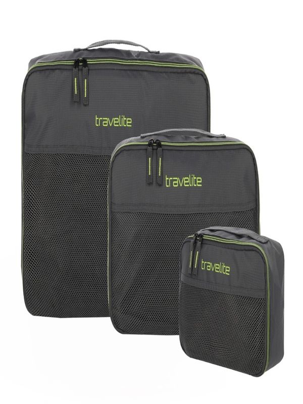 Travelite Travelite Packing Cubes S,M,L Anthracite Set Siva