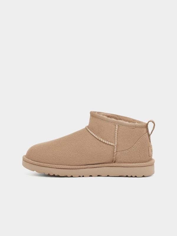 UGG UGG Classic Ultra Mini Gležnarji Bež