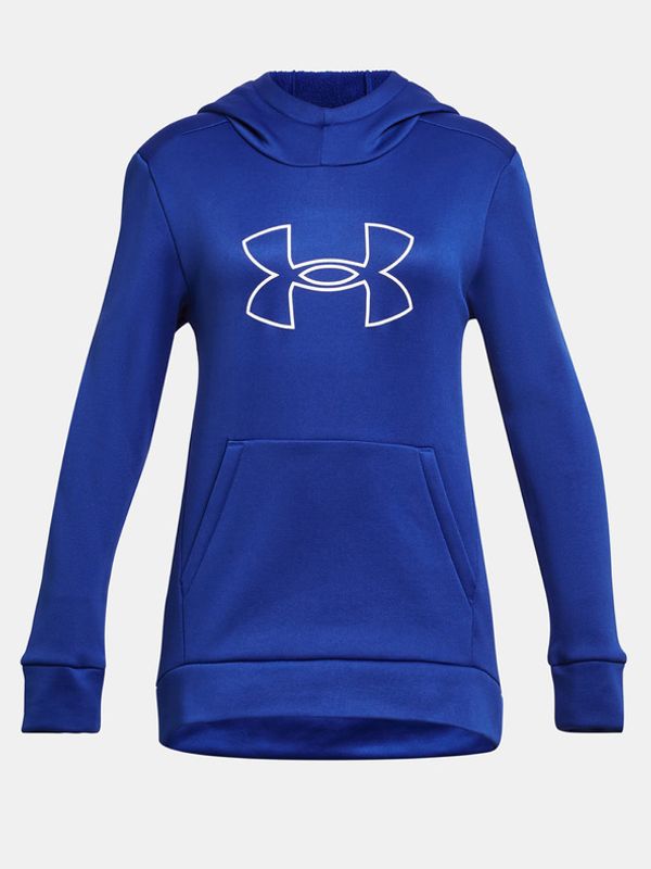 Under Armour Under Armour Armour Fleece BL Hoodie Pulover otroška Modra