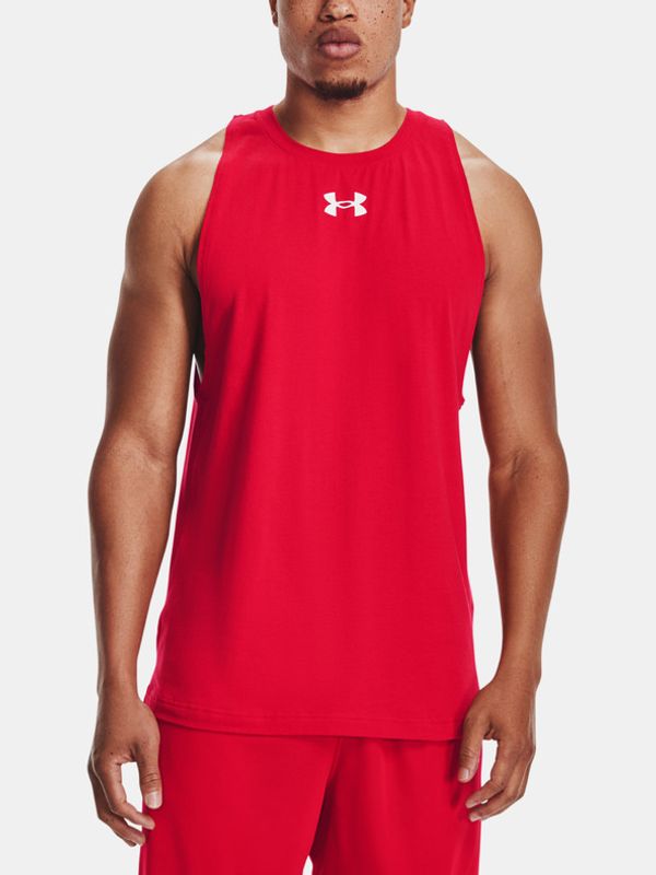 Under Armour Under Armour Baseline Cotton Majica brez rokavov Rdeča