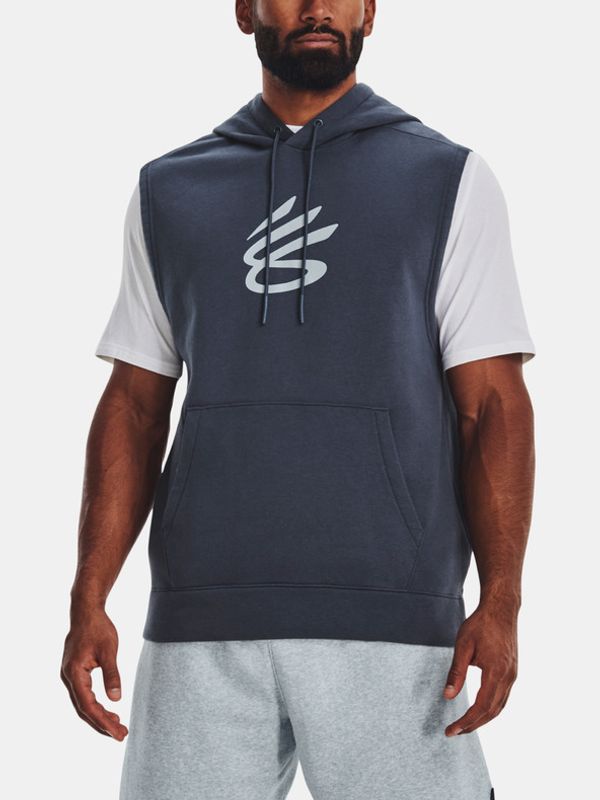 Under Armour Under Armour Curry Fleece Slvls Hoodie Pulover Siva