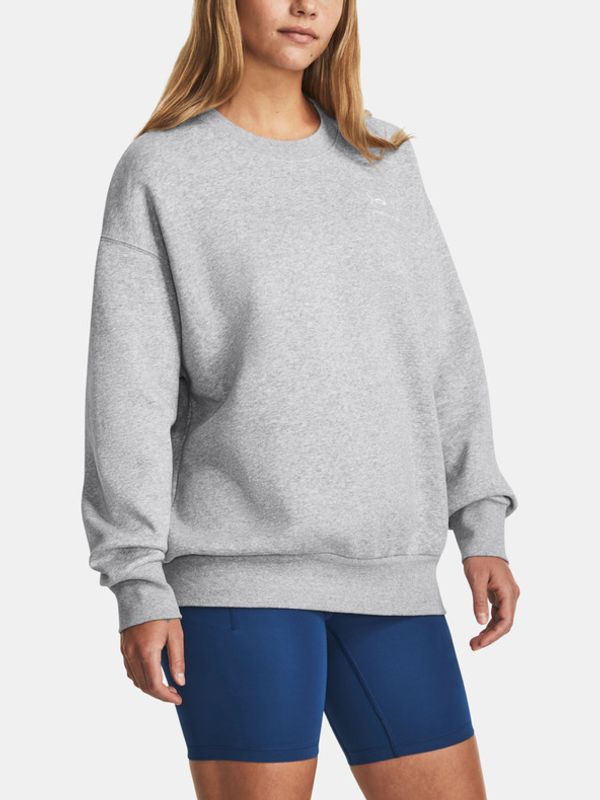 Under Armour Under Armour Essential Flc OS Crew Pulover Siva