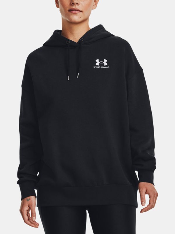 Under Armour Under Armour Essential Flc OS Hoodie Pulover Črna