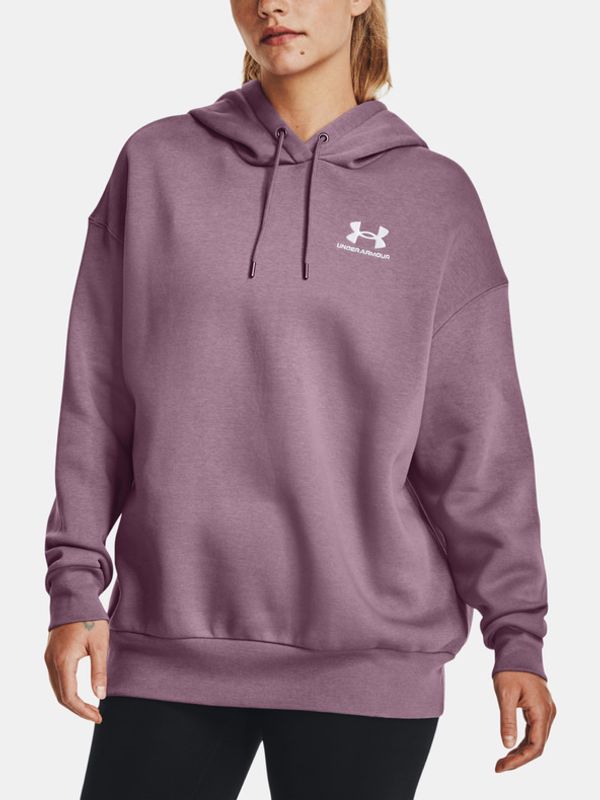 Under Armour Under Armour Essential Flc OS Hoodie Pulover Vijolična