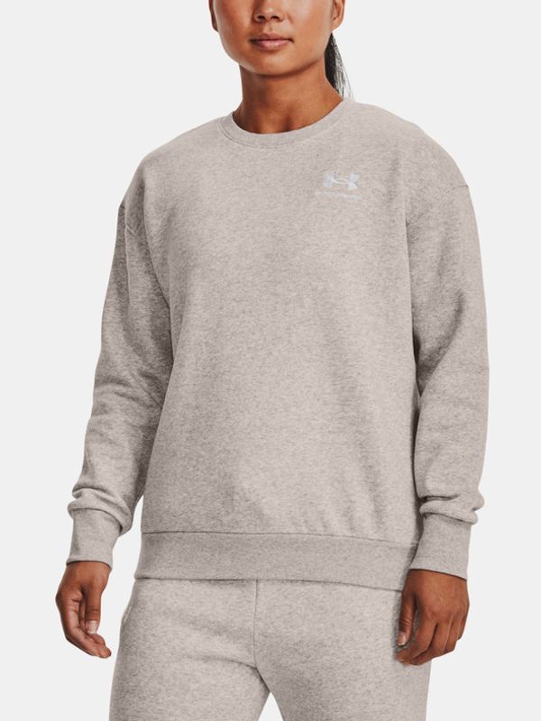 Under Armour Under Armour Essential Fleece Crew Pulover Siva