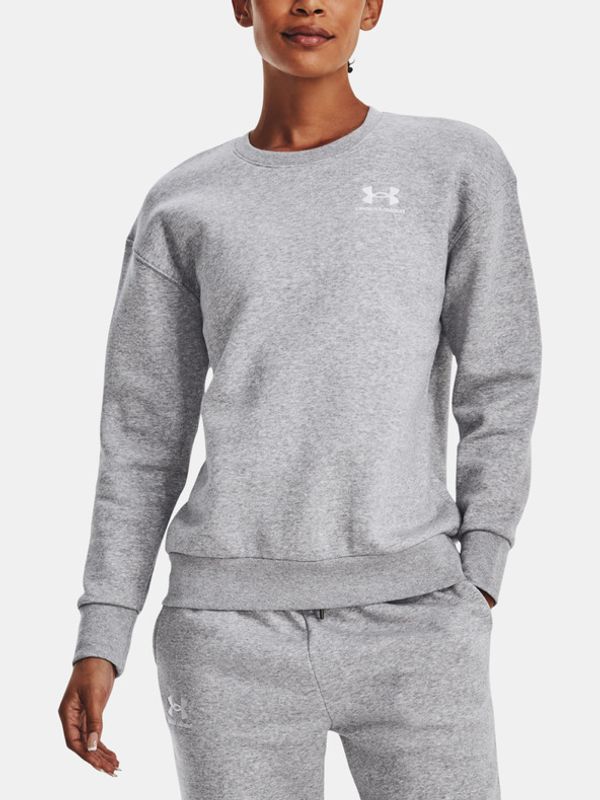 Under Armour Under Armour Essential Fleece Crew Pulover Siva