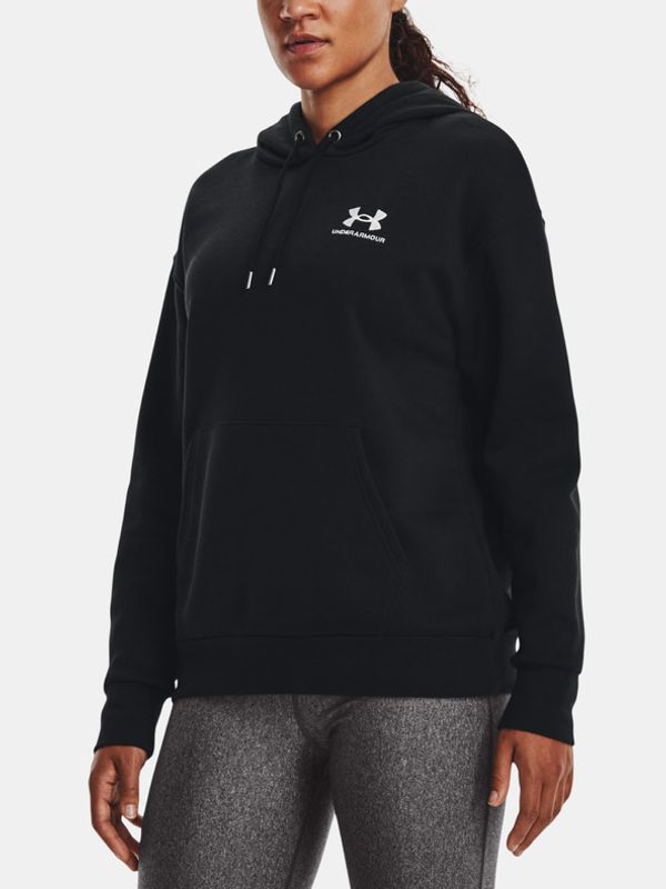 Under Armour Under Armour Essential Fleece Hoodie Pulover Črna