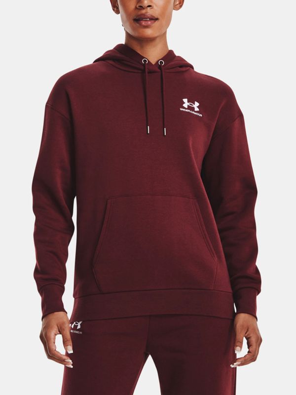 Under Armour Under Armour Essential Fleece Hoodie Pulover Rdeča