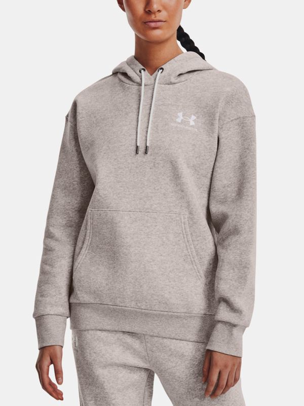 Under Armour Under Armour Essential Fleece Hoodie Pulover Siva