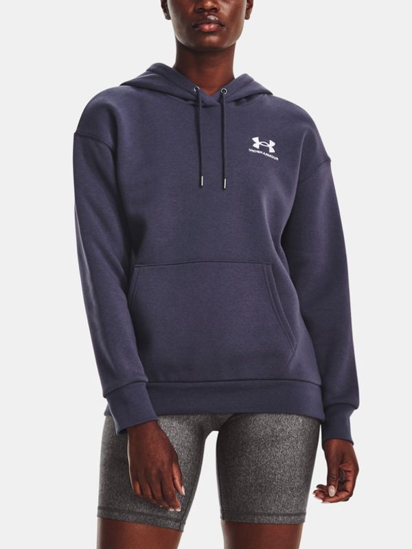 Under Armour Under Armour Essential Fleece Hoodie Pulover Siva