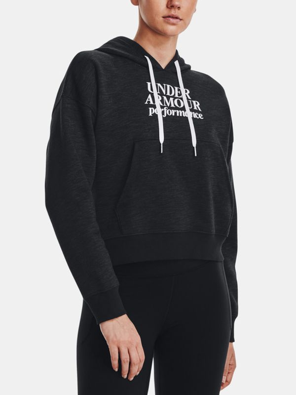 Under Armour Under Armour Essential Script Hoodie Pulover Črna