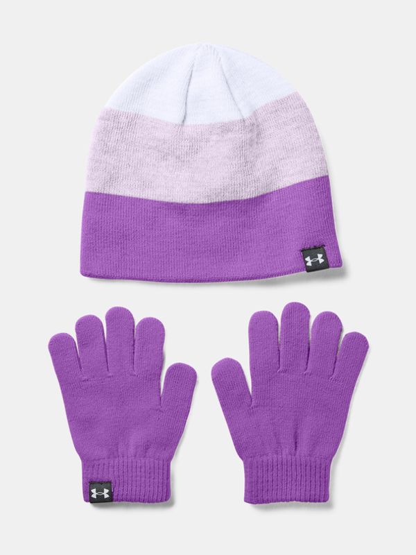 Under Armour Under Armour G Beanie Glove Combo Komplet otroški Vijolična