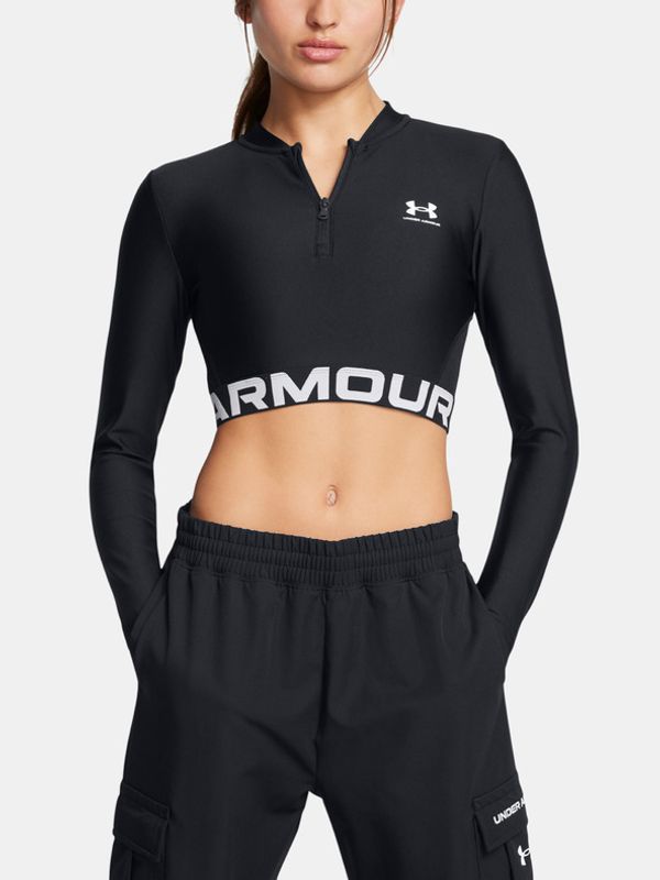 Under Armour Under Armour HeatGear Rib 1/4 Zip LS Majica Črna