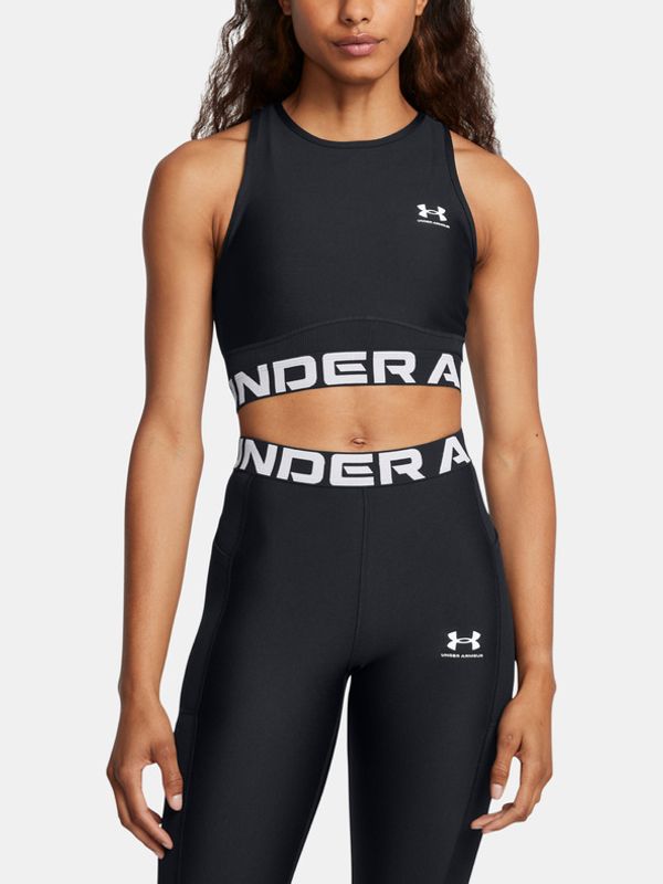 Under Armour Under Armour HeatGear Rib Majica brez rokavov Črna