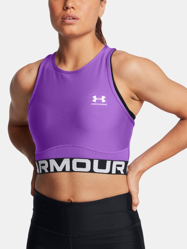 Under Armour Under Armour HeatGear Rib Majica brez rokavov Vijolična