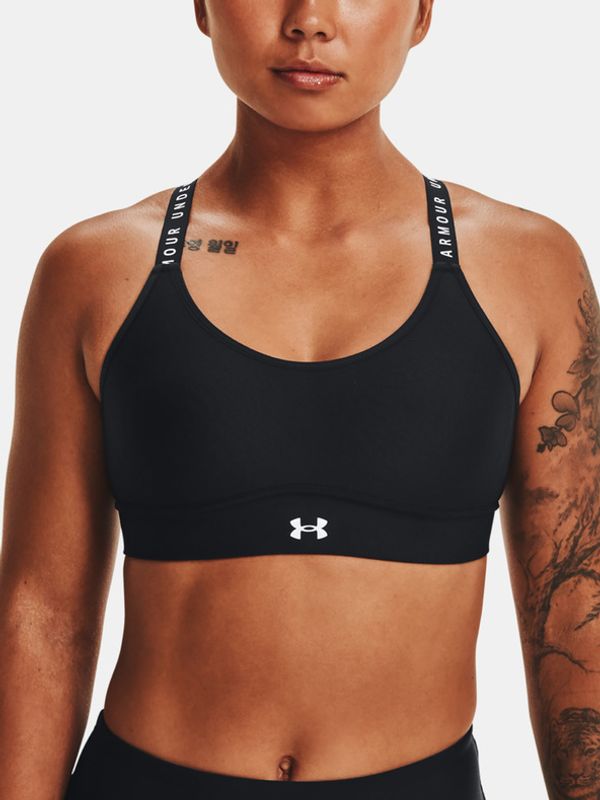 Under Armour Under Armour Infinity Covered Mid Športni Modrček Črna