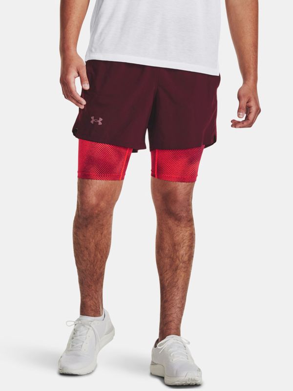 Under Armour Under Armour Launch 5'' 2-IN-1 Kratke hlače Rdeča