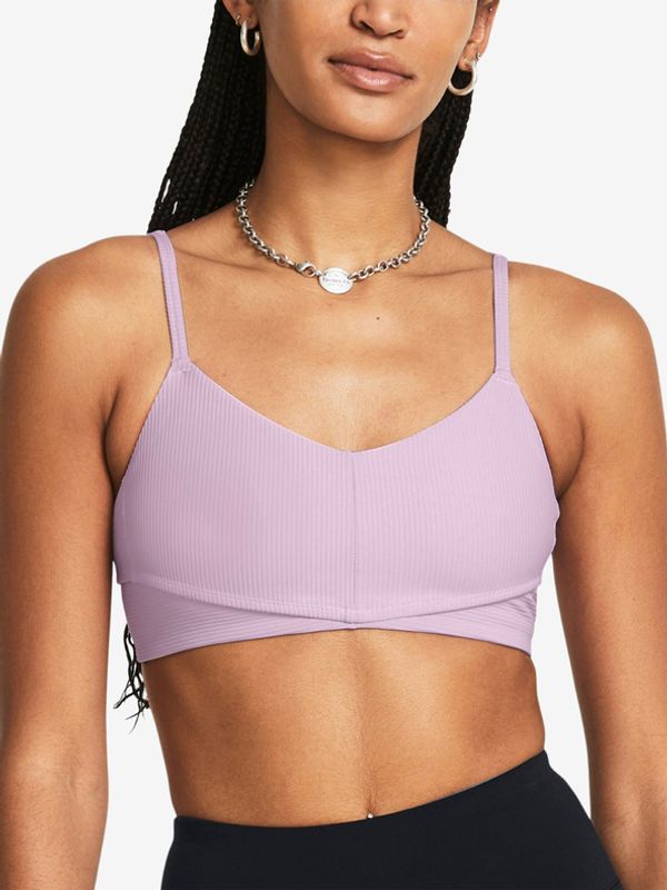 Under Armour Under Armour Meridian Rib Bralette Športni Modrček Vijolična