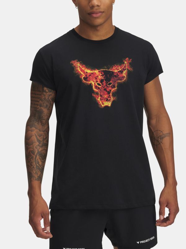 Under Armour Under Armour Project Rock Cap Sleeve T Majica Črna