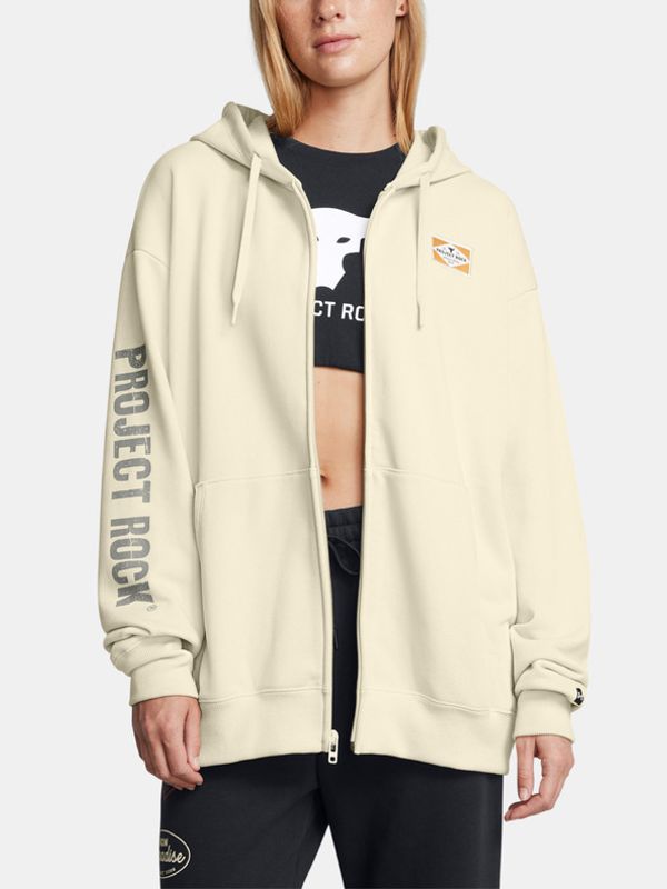 Under Armour Under Armour Project Rock HWT FZ Hard at Wrk Pulover Rjava