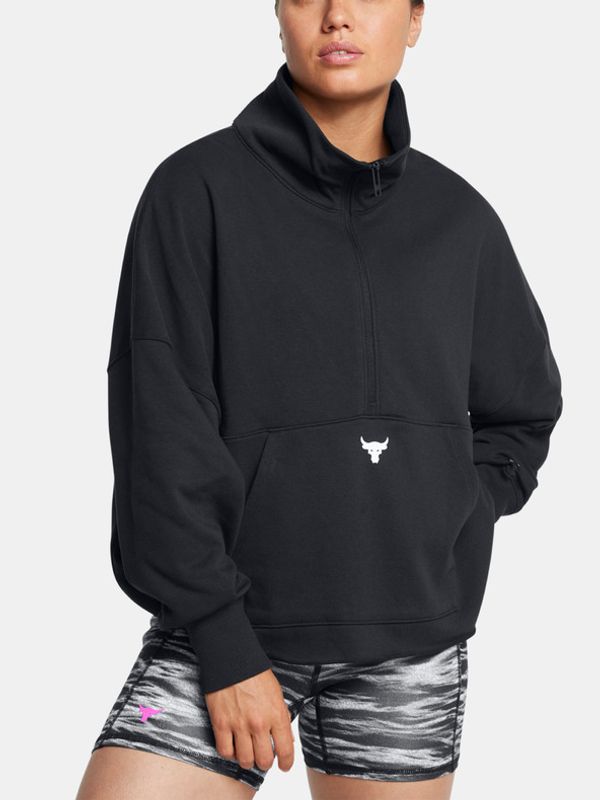 Under Armour Under Armour Project Rock ½ Zip Pulover Črna