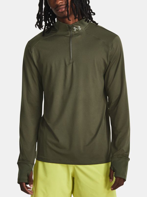 Under Armour Under Armour Qualifier Run 1/4 ZIP Majica Zelena