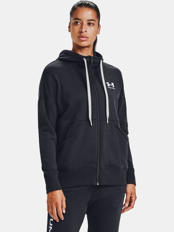 Under Armour Under Armour RIVAL FLEECE FZ HOODIE Pulover Črna