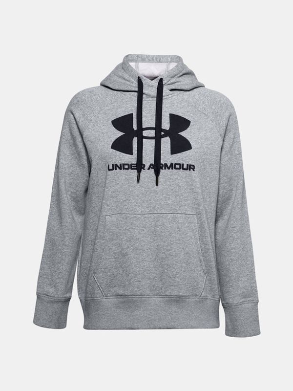 Under Armour Under Armour Rival Fleece Logo Hoodie Pulover Siva